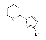 3-溴-1-(四氢-2H-吡喃-2-基)-1H-吡唑结构式