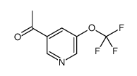 1-[5-(trifluoromethoxy)pyridin-3-yl]ethanone Structure