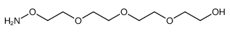 Aminooxy-PEG4-alcohol Structure