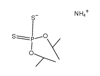 ammonium (O,O'-diisopropyl) phosphodithioate Structure