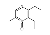 2,3-DIETHYL-5-METHYLPYRAZINE-N'-OXIDE structure
