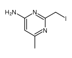2-(iodomethyl)-6-methyl-4-pyrimidinylamine Structure