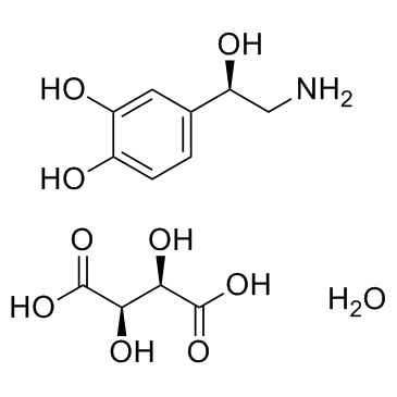 Norepinephrine Bitartrate Structure