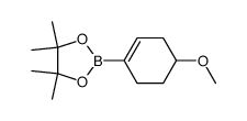 4-甲氧基环己烯-1-硼酸频哪醇酯结构式