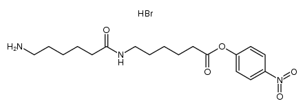 6-(6-amino-hexanoylamino)-hexanoic acid-(4-nitro-phenyl ester), hydrobromide结构式
