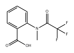 Benzoic acid, 2-[methyl(2,2,2-trifluoroacetyl)amino]- Structure