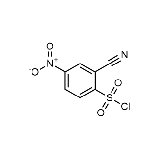 2-氰基-4-硝基苯-1-磺酰氯结构式