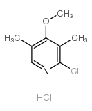2-氯-3,5-二甲基-4-甲氧基吡啶盐酸盐结构式