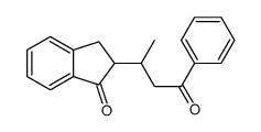 2-(4-oxo-4-phenylbutan-2-yl)-2,3-dihydroinden-1-one结构式