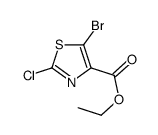 5-溴-2-氯噻唑-4-羧酸乙酯结构式