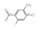 5-FLUORO-4-NITRO-2-PICOLINE N-OXIDE Structure