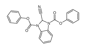 diphenyl 2-cyano-2H-benzimidazole-1,3-dicarboxylate Structure