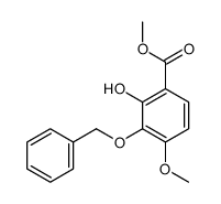 methyl 2-hydroxy-4-methoxy-3-phenylmethoxybenzoate结构式