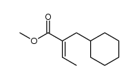 (E)-methyl 2-(cyclohexylmethyl)but-2-enoate Structure