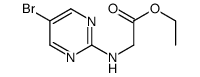Ethyl 2-((5-bromopyrimidin-2-yl)amino)acetate Structure