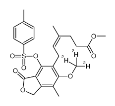 Methyl 4’-Tosyl Mycophenoate-6-methyl-d3结构式