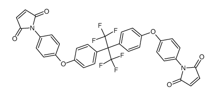2,2-BIS[4-(4-MALEIMIDOPHENOXY)PHENYL]HEXAFLUOROPROPANE(4BAPOFP/BMI) Structure