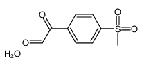 2-(4-(甲基磺酰基)苯基)-2-氧代乙醛水合物结构式