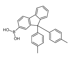 [9,9-二(对甲苯基)-芴-2-基]硼酸结构式