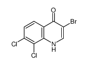3-Bromo-7,8-dichloro-4-hydroxyquinoline结构式