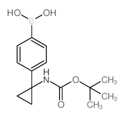 (4-(1-((叔丁氧基羰基)氨基)环丙基)苯基)硼酸结构式