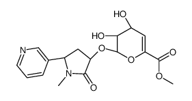 trans-3'-Hydroxycotinine-O-(4-deoxy-4,5-didehydro)--D-glucuronide, Methyl Ester结构式