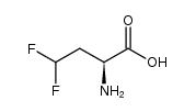 (S)-2-Amino-4,4-difluorobutanoic acid Structure