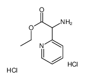 2-氨基-2-(2-吡啶基)乙酸乙酯二盐酸盐结构式