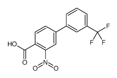 2-nitro-4-[3-(trifluoromethyl)phenyl]benzoic acid Structure
