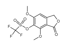 1,3-dihydro-5,7-dimethoxy-6-[(trifluoromethanesulfonyl)oxy]isobenzofuran-1-one Structure