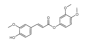 3,4-dimethoxyphenyl 3-(4-hydroxy-3-methoxyphenyl)acrylate Structure