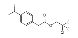 2,2,2-trichloroethyl 2-(4-isopropylphenyl)acetate结构式