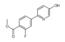 methyl 2-fluoro-4-(5-hydroxypyridin-2-yl)benzoate Structure