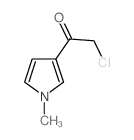 2-氯-1-(1-甲基-1H-吡咯-3-基)-乙酮结构式