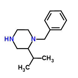1-Benzyl-2-isopropylpiperazine Structure