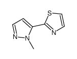 2-(1-METHYL-1H-PYRAZOL-5-YL)THIAZOLE结构式