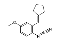 1-azido-2-(cyclopentylidenemethyl)-4-methoxybenzene结构式