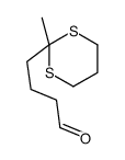 4-(2-methyl-1,3-dithian-2-yl)butanal结构式