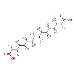 (2H28)Hexadecanedioic acid Structure
