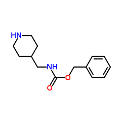 4-N-Cbz-氨甲基哌啶结构式