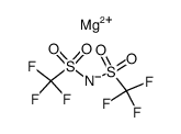 双(三氟甲磺酰基)酰亚胺镁(II)结构式