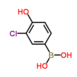 (3-Chloro-4-hydroxyphenyl)boronic acid结构式