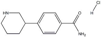 4-(piperidin-3-yl)benzamide hydrochloride Structure
