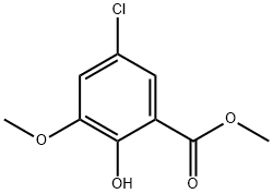 Methyl 5-chloro-2-hydroxy-3-Methoxybenzoate Structure