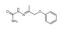 1-Phenoxy-2-propanone semicarbazone Structure