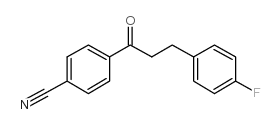 4'-CYANO-3-(4-FLUOROPHENYL)PROPIOPHENONE结构式