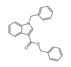 N-benzylindole-3-carboxylic acid benzyl ester Structure