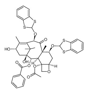 7,10-di-O-1,3-benzodithiolan-2-yl-10-DAB Structure