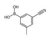 3-Cyano-5-methylphenylboronic acid Structure