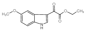ethyl 2-(5-methoxy-1h-indol-3-yl)-2-oxoacetate结构式